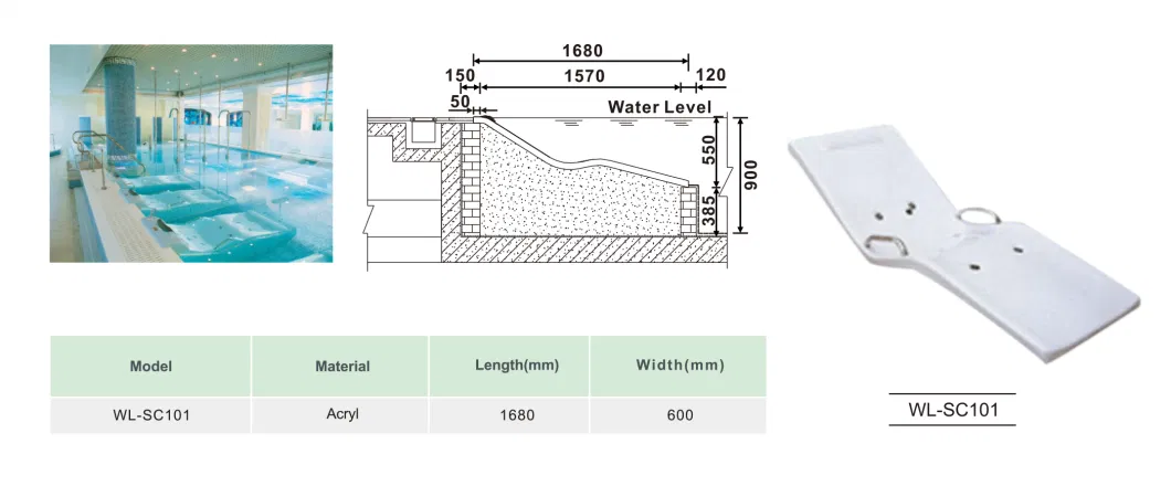 SPA Centre Acrylic Bed Hydrotherapy Bed Aqua Bed