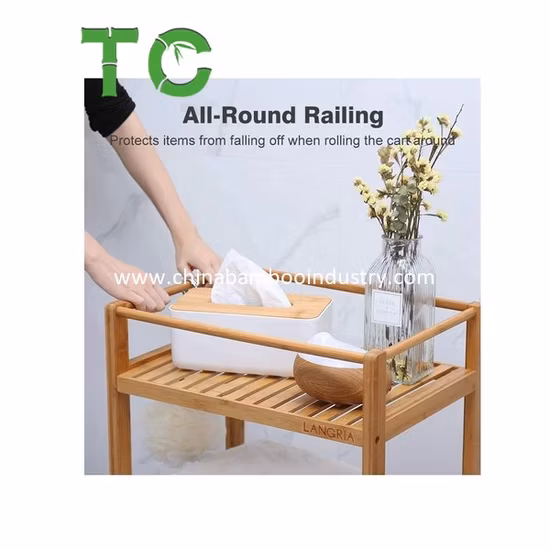 분리형 조립 가능한 아크릴 롤링 카트 플라스틱 투명한 모바일 다층 주방 보관 트롤리